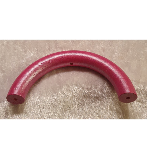 Halbring mit 5 Bohrungen 3mm pink/perlmutt