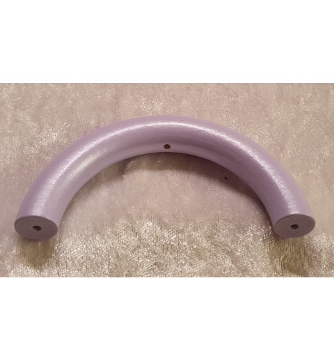 Halbring mit 5 Bohrungen 3mm flieder/perlmutt