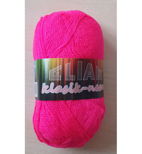 Garn neon pink