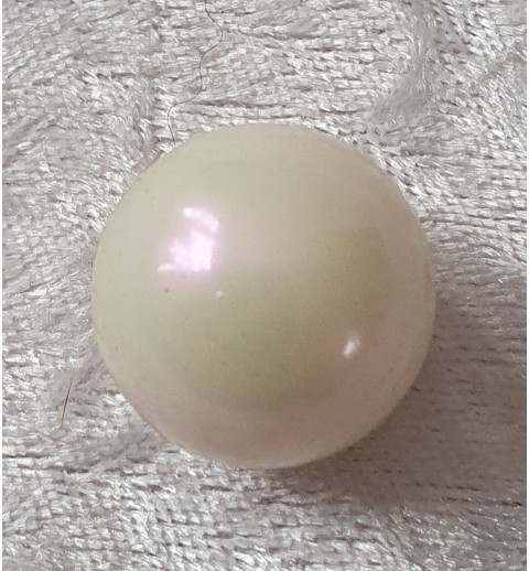 Kunststoff Perle creme/regenbogen
