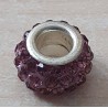 Strass Grossloch Perle lila