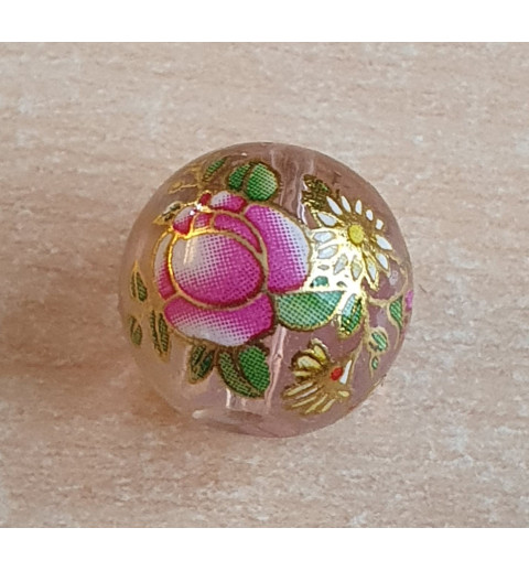 Glasperlen rosa/pink