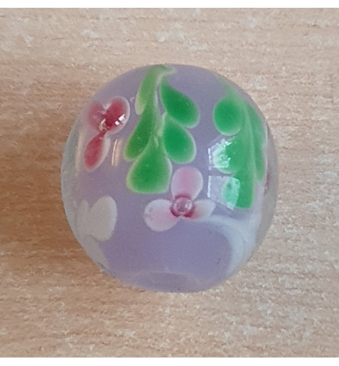 Glasperlen flieder