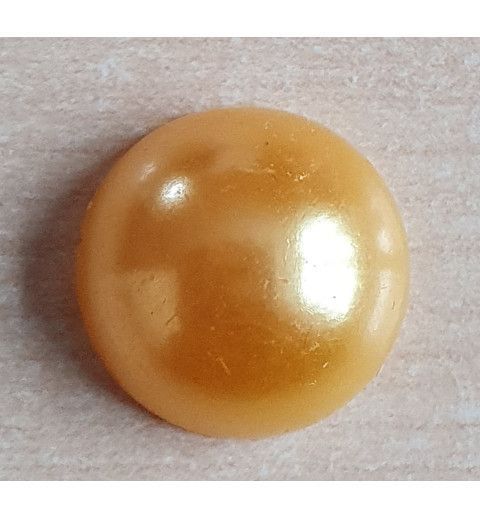 Halbe Perle ohne Loch Rund orange