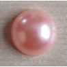 Halbe Perle ohne Loch Rund rosa