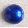Halbe Perle ohne Loch Rund royalblau