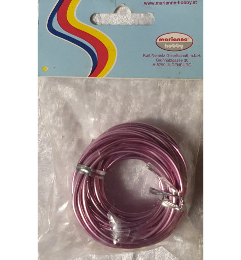 Alu Draht rosa