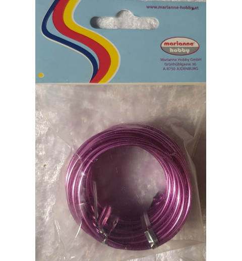 Alu Draht pink