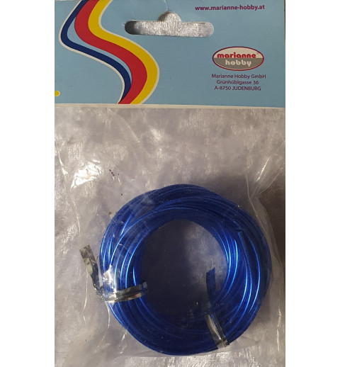 Alu Draht blau