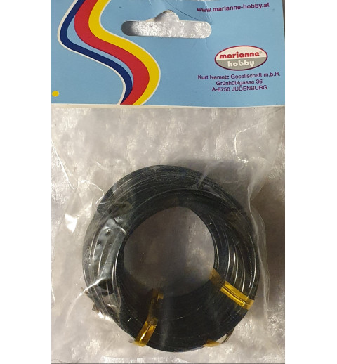 Alu Draht schwarz