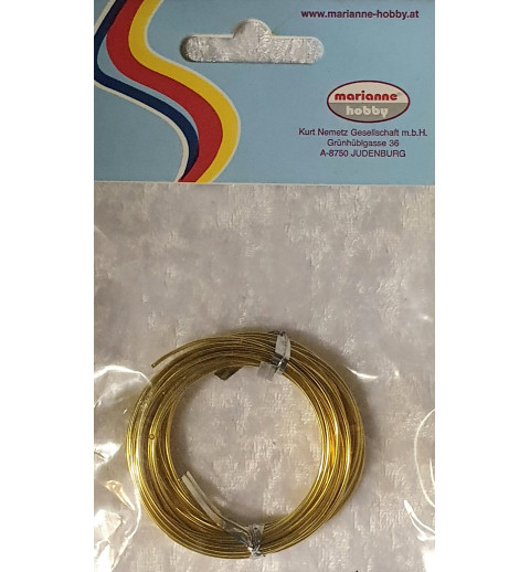 Alu Draht gold