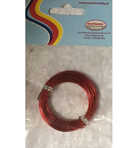 Alu Draht rot