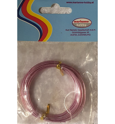 Alu Draht rosa