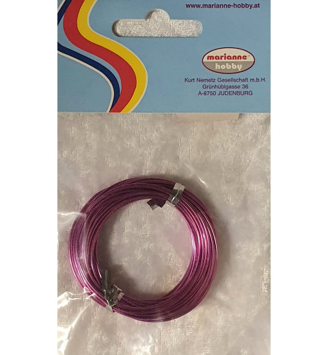 Alu Draht pink