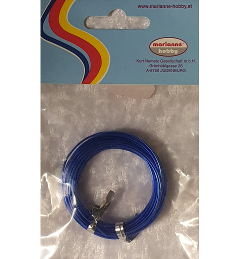 Alu Draht blau