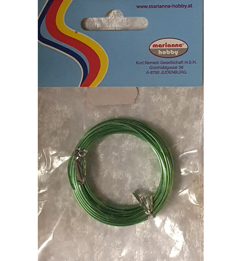 Alu Draht grün