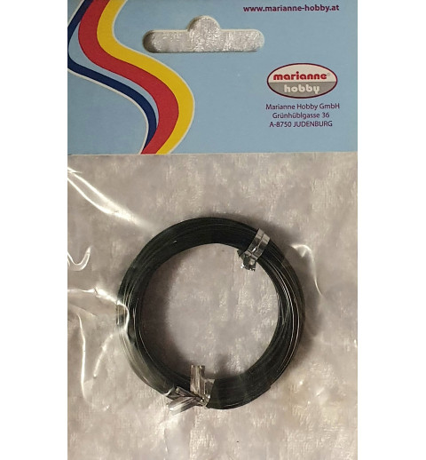 Alu Draht schwarz