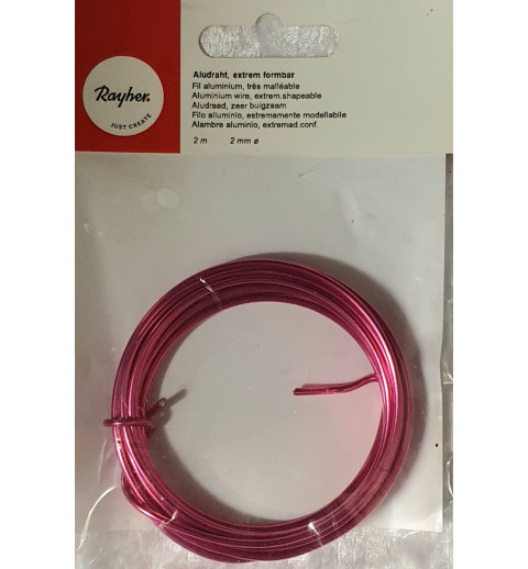 Alu Draht pink
