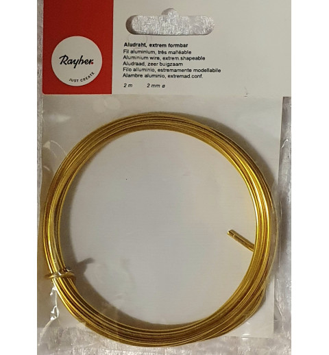 Alu Draht gold