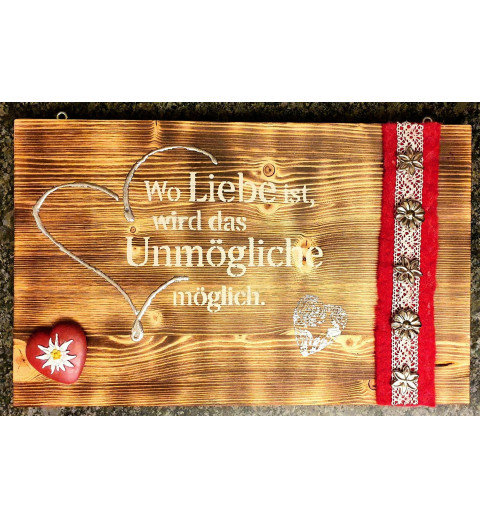 Schild Liebe.....