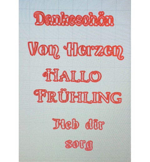 Schablone verschiedene Wörter 2