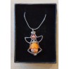 Kette mit Engelanhänger orange