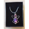 Kette mit Engelanhänger violette