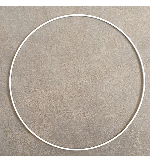 Metall Ring weiss