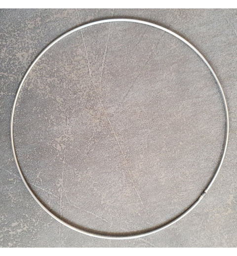 Metall Ring silberfarbig
