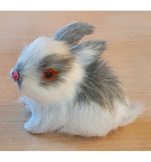 Kaninchen weiss/grau