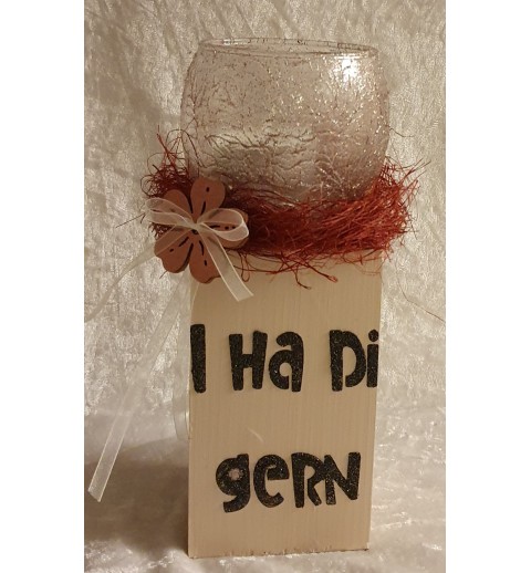 Teelicht Ständer I ha Di gern