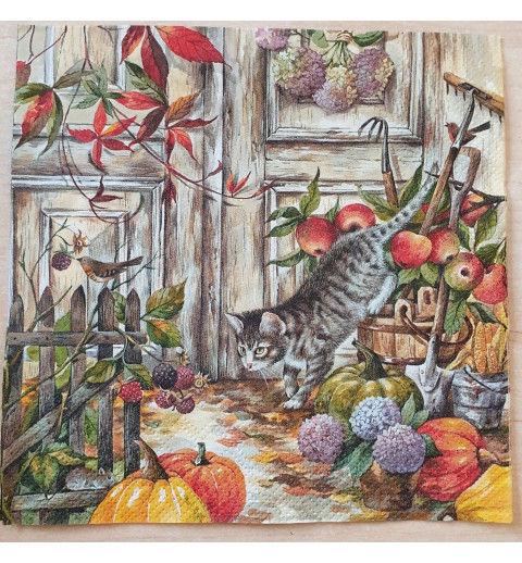 Serviette Katze