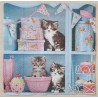 Serviette Katzen
