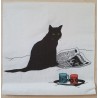 Serviette Katze