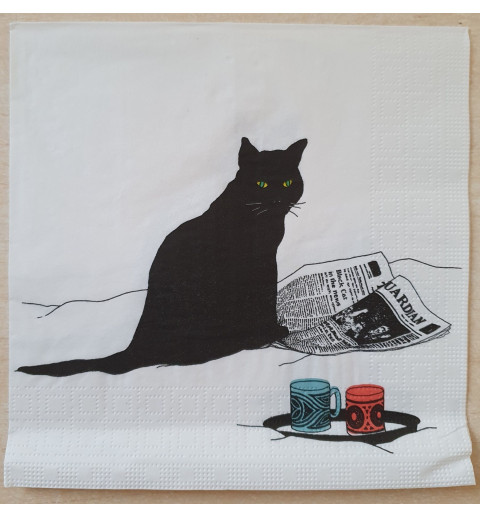 Serviette Katze
