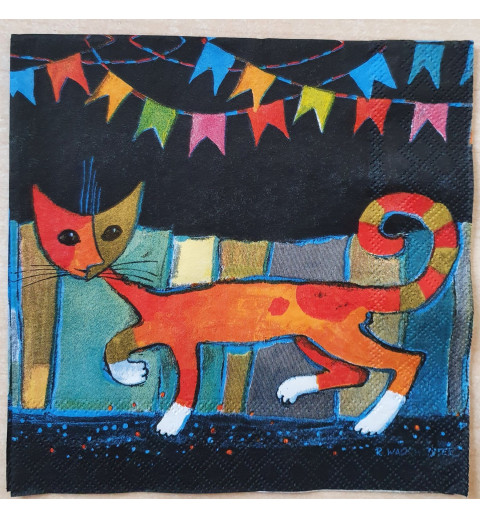 Serviette Katzen Rosina Wachtmeister