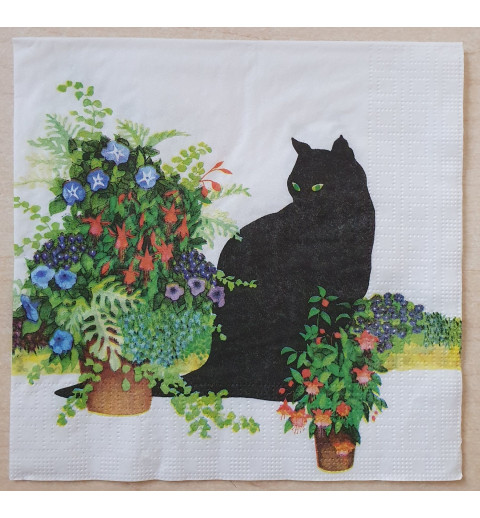 Serviette Katze
