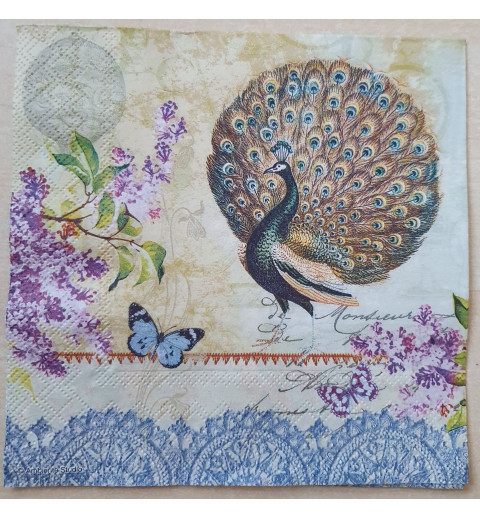 Serviette Pfau