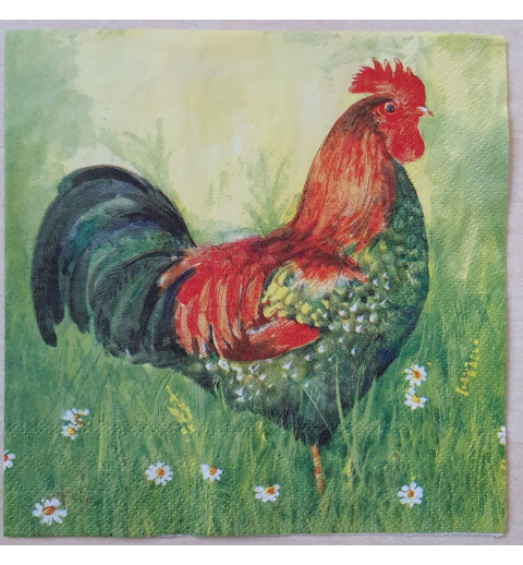 Serviette Hahn/Henne