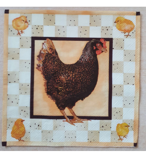 Serviette Henne