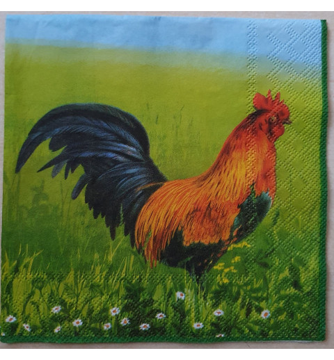 Serviette Hahn/Henne