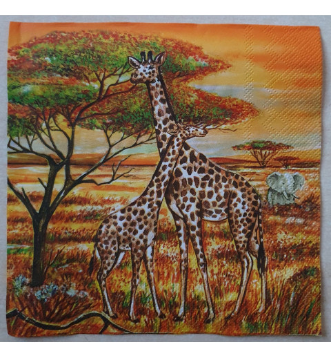 Serviette Giraffen