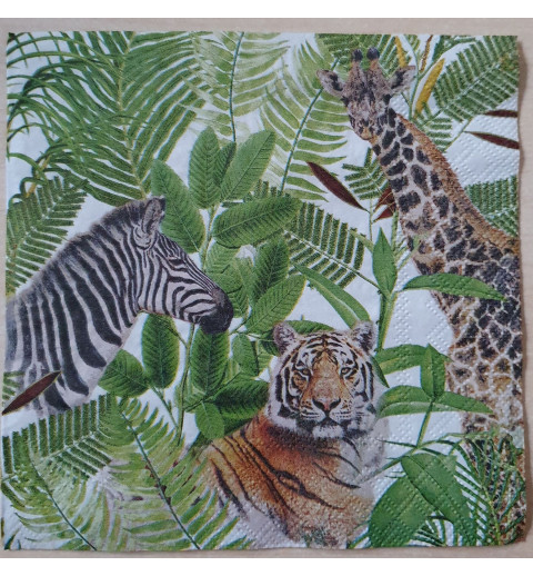 Serviette Zebra/Giraffe