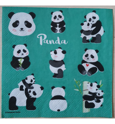 Serviette Pandas
