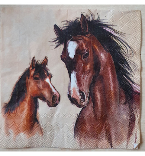 Serviette Pferde