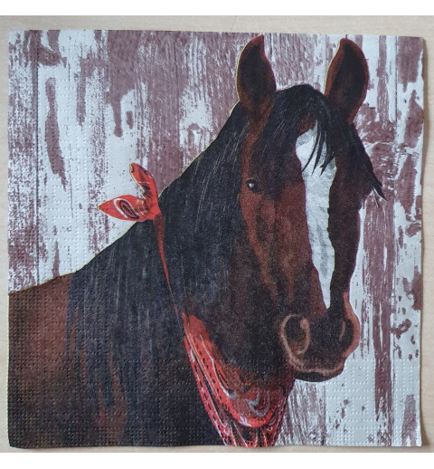 Serviette Pferd