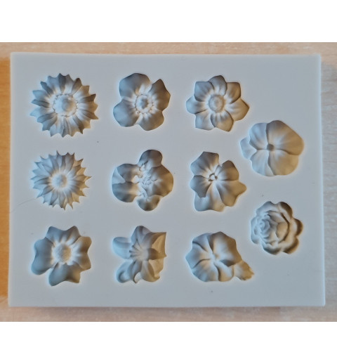 Silikonform Blumen