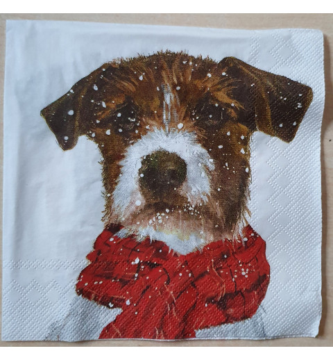 Serviette Hund