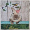 Serviette Kaninchen/Ei