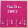 Serviette Nimm Dir....